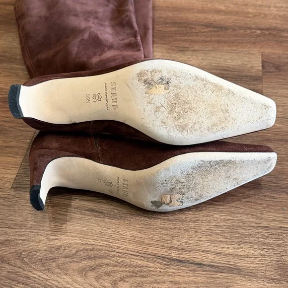 STAUD Brown Suede Knee-High Boots - Picture 8 of 8